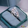 Retro High-end S925 Sterling Silver Ring Natural Topaz Crystal Personality European Style Women Band