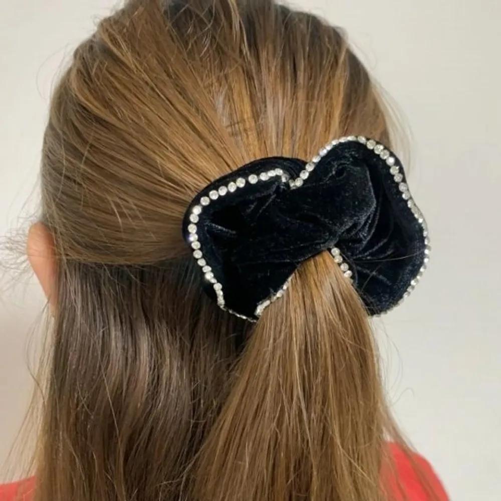 Luxury Daily Scrunchie Headband Women s Cubic Scrunchie Black (Aurora Cubic)