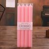 4 Pieces/box Straight Candles 2.2*25cm Color Western Restaurant European Red and White Long Candles 2 Pieces