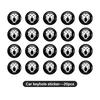 APB2 8/12/20 STUKS Auto Afstandsbediening Sleutel Badge Embleem Stickers Decoratie Accessoires Voor KIA Rio K5 K2 K3 Sportage Ceed Sorento Picanto