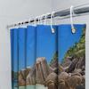 Black Paw Print Shower Curtain 3D Animal Pattern Decorative Bath Room Hanging Liner Waterproof Polyester Fabric