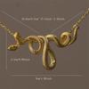 New Punk Originality Snake Pendant Necklace Winding Silver Unique Men Women Hiphop Jewelry Statement Snake Choker Gifts