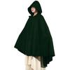 Hood Cloak Cosplay Medieval Cape Halloween Carnival Unisex Adult Mage Witchcraft Wicca Robe Conceal Gown Gothic Vampire Knight