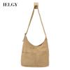 Large-capacity Multi-pocket Japanese Style Simple Messenger Canvas Bag Women