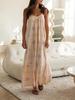 Spring/Summer Elegant Casual Women's Spaghetti Strap Pocket Print Dress
