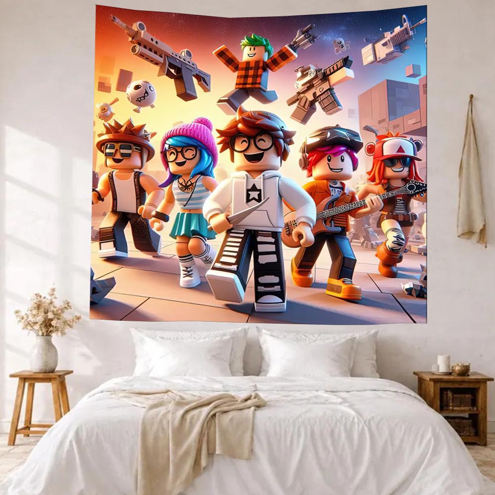 Roblox Wall Decor Tapestry Art For Pet Memorial Birthdaywedding Party Backdrop Family Gift