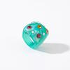 Square Shape Colorful Rhinestone Rings Jewelry Gift Square Ring Resin Finger Rings  Valentine's Day
