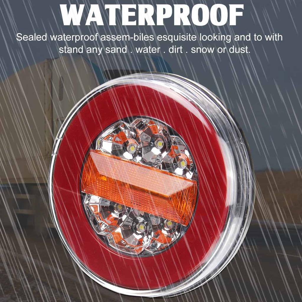 1/2/4 stk LED Tilhenger Lastebil Baklys 12-24V Brems Stopp Ryggelys Baklys Blinklys For Lastebil Varebil Caravan Bobil