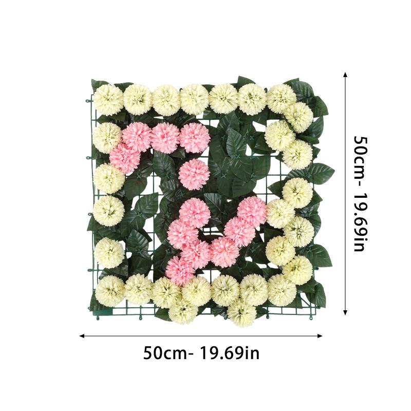 Cross-Border New Chrysanthemum Artificial Flower Wall Outdoor Wedding Decoration Birthday Wedding Party Home Scene Arrangement розовый