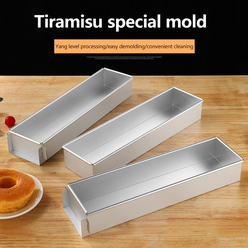 Tiramisu Cake Mold Removable Rectangular Non-Stick Stainless Steel Diy Cake Mousse Mold Tiramisus Baking Professional Tools
