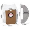 Dust Bag Replacement Set Along with Mop Cloths for MONSGA MS1 MAX Vacuums