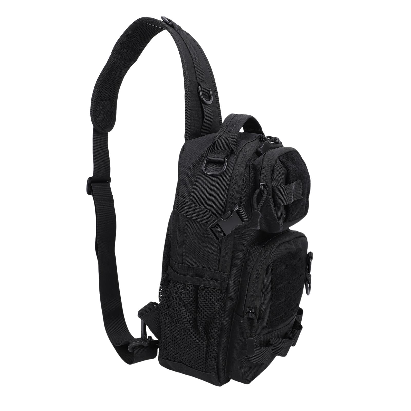 

Men Chest Shoulder Bag Outdoor Fishing Nylon Rainproof 20L Large Capacity Multi ket Hiking Camping Travel Essential
