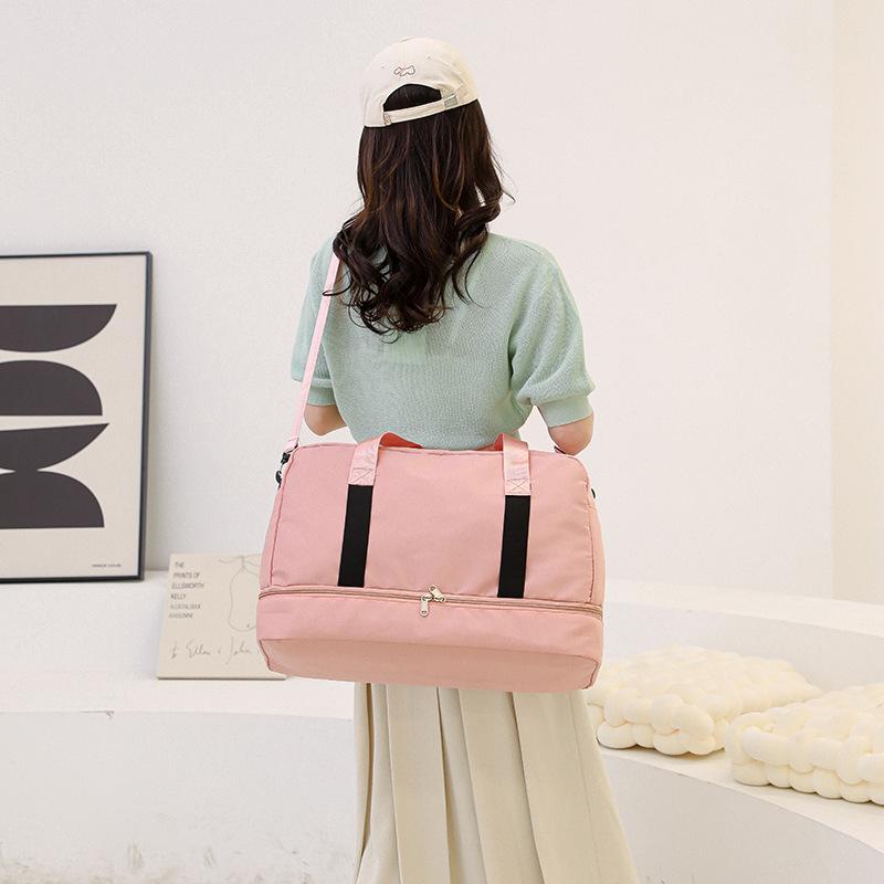 Dry and Wet Separation Sports Fitness Bag Short Distance Large Capacity Indoor Yoga Bag Women's Shoe Warehouse Business Trip Commuting Travel Bag