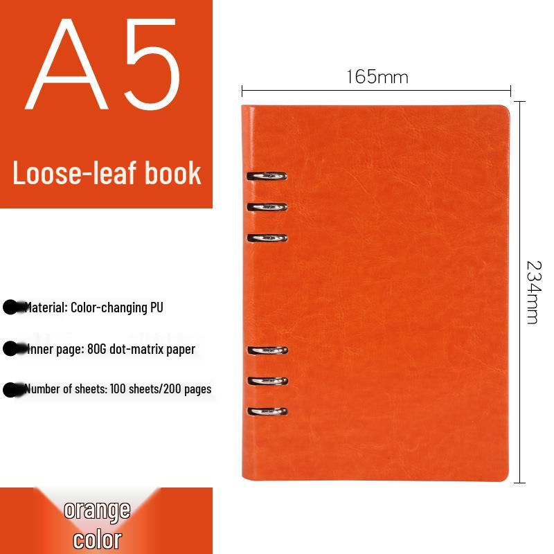 Business Notebook Gift Set: Loose-Leaf A5/B5/A6 with Customizable Logo