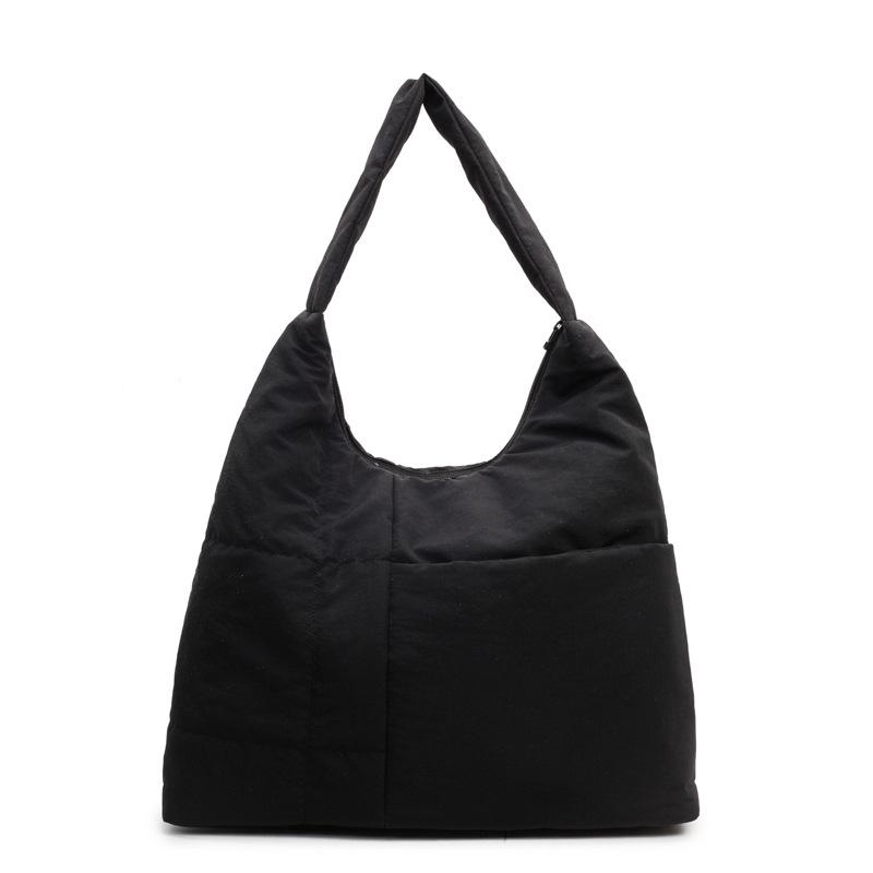 Large capacity lightweight underarm shoulder bag 2025 new cloth simple handbag literary and versatile student tote bag