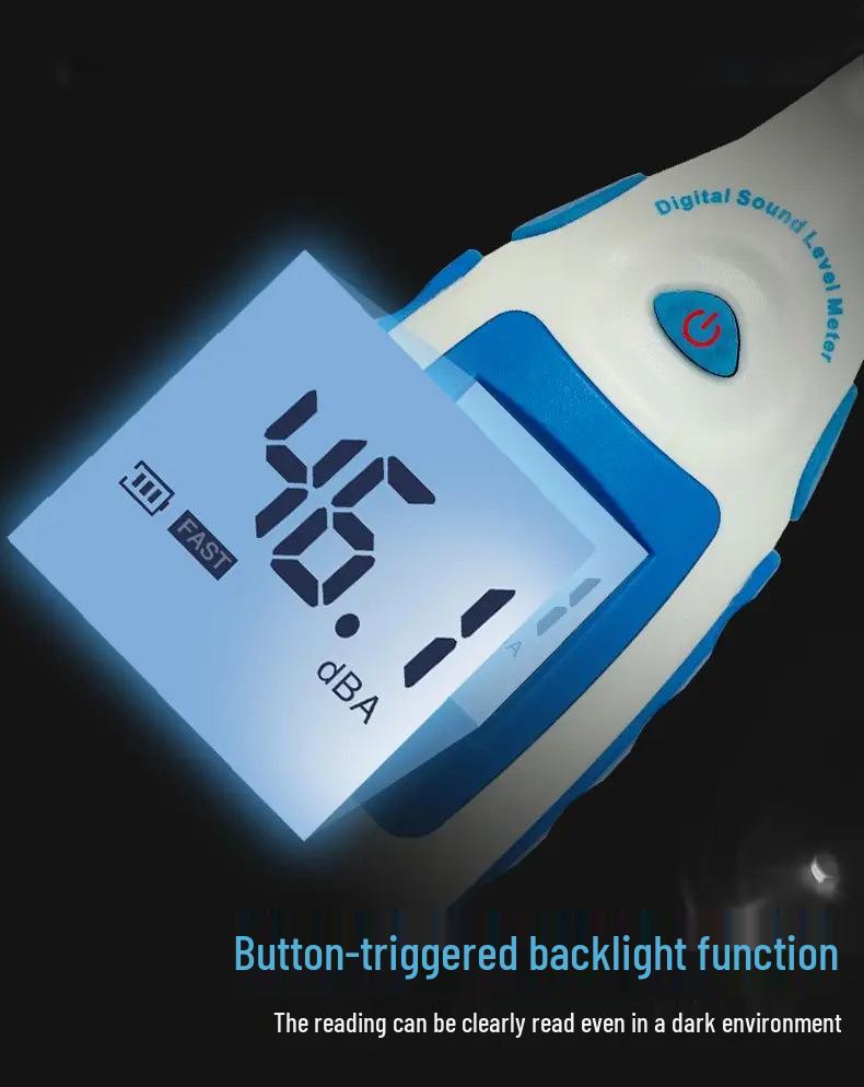 Digital Decibel Meter & Sound Level Tester TM810M