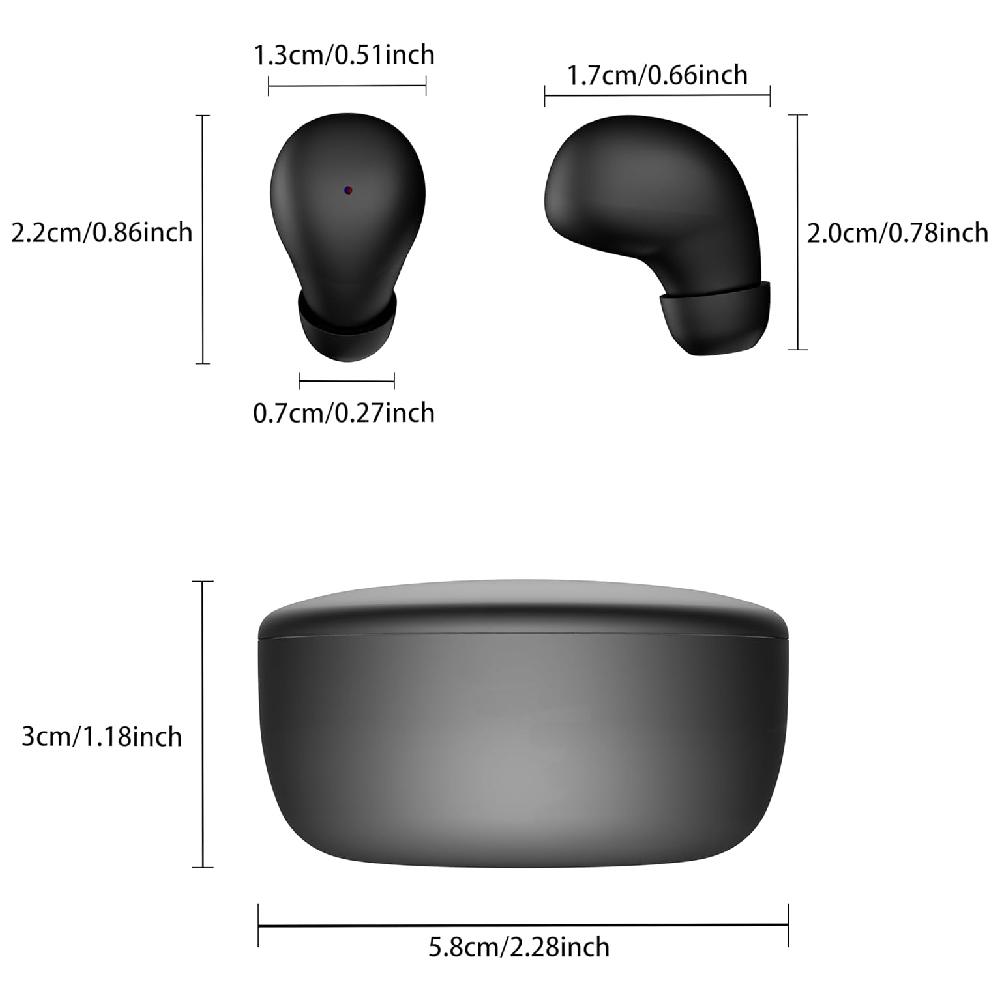 Sleeper Wireless Headphones 5.4 Lightweight Mini Earplugs Style with Noise Reduction Invisible Comfort for Sleeping Office 7