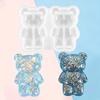 1pc/3pcs/5pcs Bear Shaped Molds, Used for Making Cartoon Molds with Two Mini Three-dimensional Bears