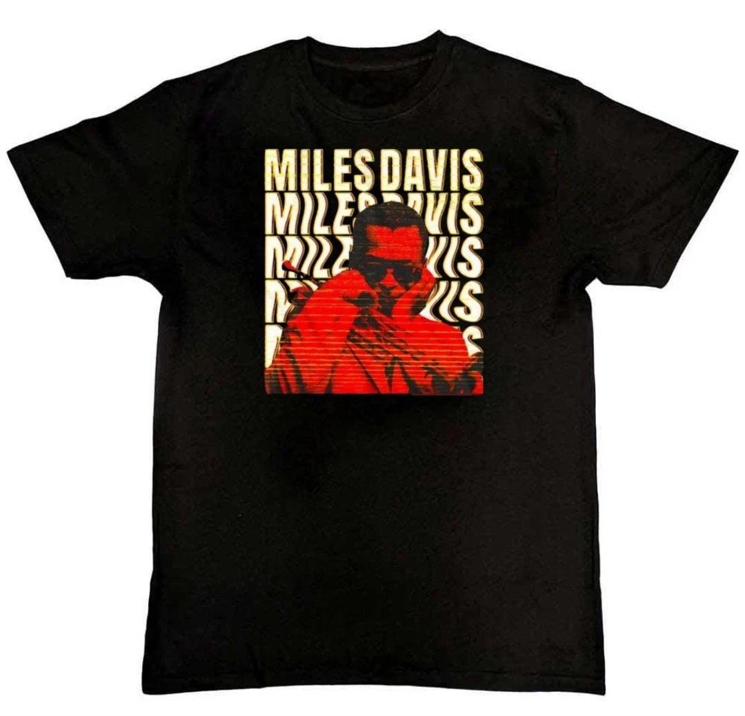 Miles Davis Warped Trumpet Graphic Print Mens Unisex 100% Cotton T-shirt Mens Tees Top 4XL
