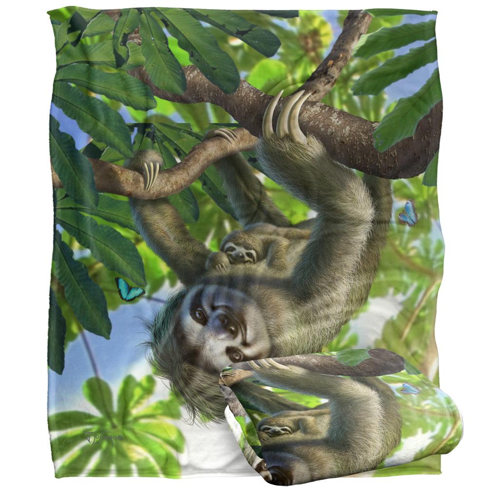 JQ Licensing Family Sloth Supersoft Blanket