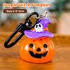 1/6Pcs Cartoon Halloween Keychain Cute Pumpkin Ghost Car Keyring Bag Earphone Cover Pendant Decoration Couple Friends Gifts