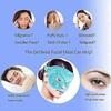 Ice Beads Eye Mask Cold Compress Hot Compress Sleeping Eye Mask Gel Plush Ice Pack Ice Mask Light Blue Product Size: 27*12CM, Total Length: 63cm, Both