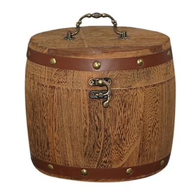 Beans Wooden Tea Leaf Barrel W/ LidTo Vintage 1pc Anti Dirty Anti Damp