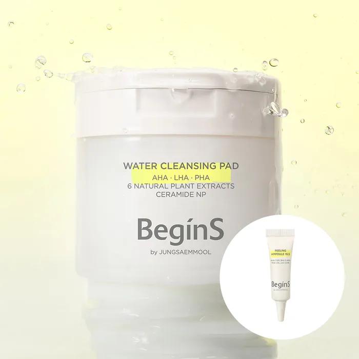 

Начинается с очищающих подушечек для лица Jung Saem Mool (с пилинг-ампулой 19.5 5 мл)