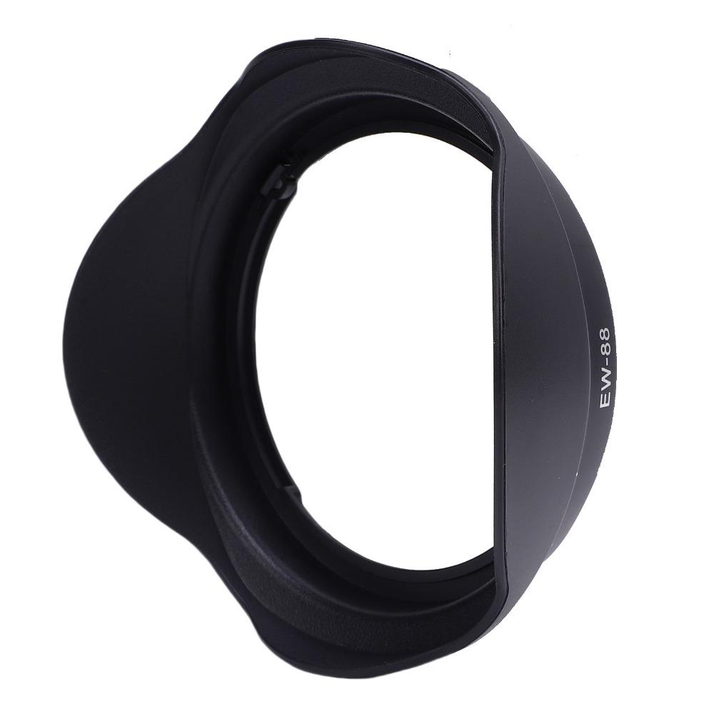 Black Camera Lens Hood Shade Plastic Bayonet Mount Lens Hood Durable Plastic Lens Hood Photography