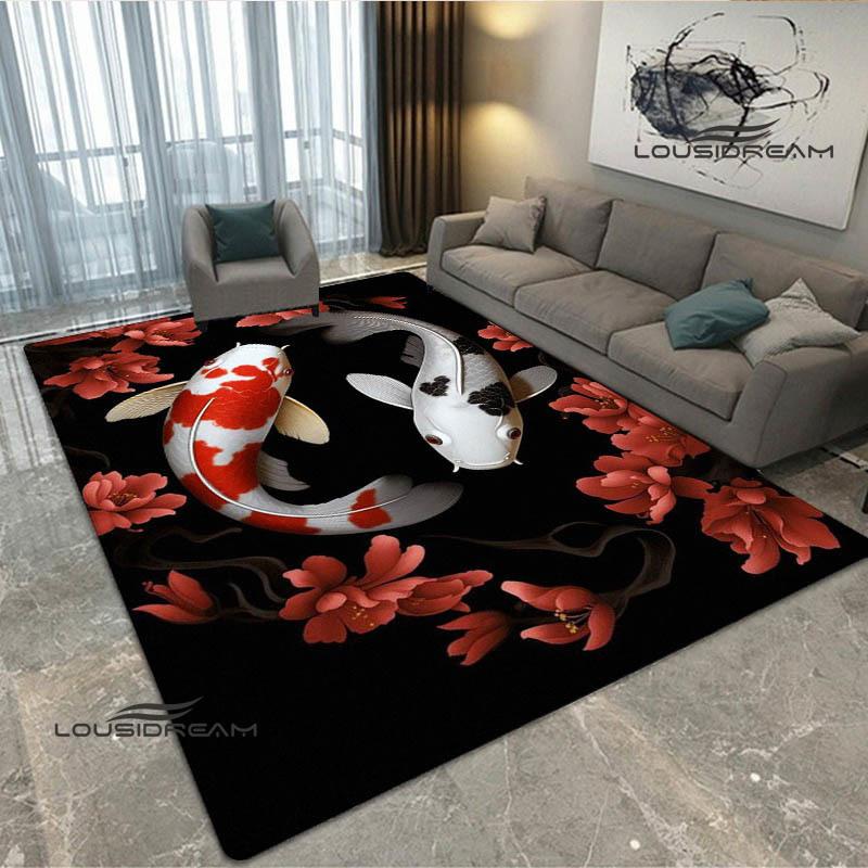 3D fish Cute printed carpet Non -slip carpet Yoga mat door mat photography props kitchen mat area rug birthday gift