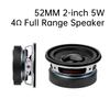 52MM 2-inch 5W 4-ohm Full Frequency Speaker Circular Small Audio Amplifier Speaker 0. 25~ 20KHz