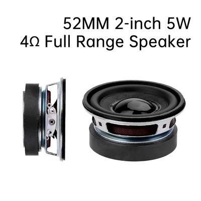 Haut-parleur circulaire petit amplificateur audio 52 MM 2 pouces 5 W 4 ohms pleine fréquence 0. 25~ 20KHz
