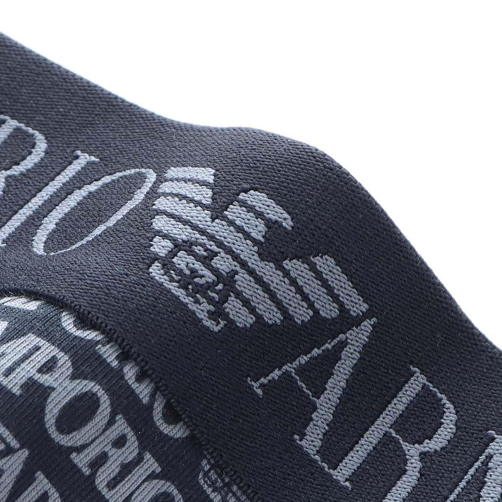 Emporio Armani Classic Pattern Mix Boxer Shorts, Men's, Sizes S/M/L, Front Closure, EU Sizes, 54059942, Iron Blue, 67.