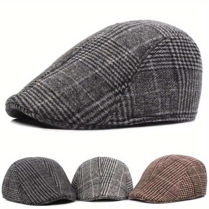 Fashion Men's Casual Newsboy Hat Spring Autumn Retro Beret Hat Wild Casual Hats Unisex Wild Octagonal Cap Winter Hat
