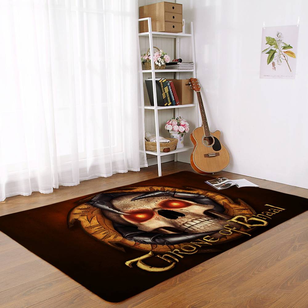 Table Mat Game B-Baldur's Gate Floor Mats Home Laundry Rug Carpet For Living Room Decor Lounge Area Foot Mat Entrance Doormat