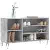 Shoe Rack Concrete Grey 102 X 36 X 60 Cm Wood Based Panel