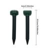 (Round, 4PCS) Mole Rat Repellent Outdoor Solar Ultrasonic Vibration Repeller Spike Pest Deterrent For Lawn Garden Courtyard Farm