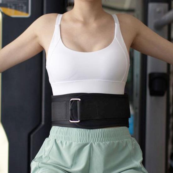 Weight Lifting Belt with Fastener Tape Adjustable Lightweight Self-Locking Powerlifting Belt Workout Fitness Waist Belt