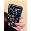 ins niche color flower blue light suitable for Apple 11Promax large window mobile phone case IP11/11 advanced 11