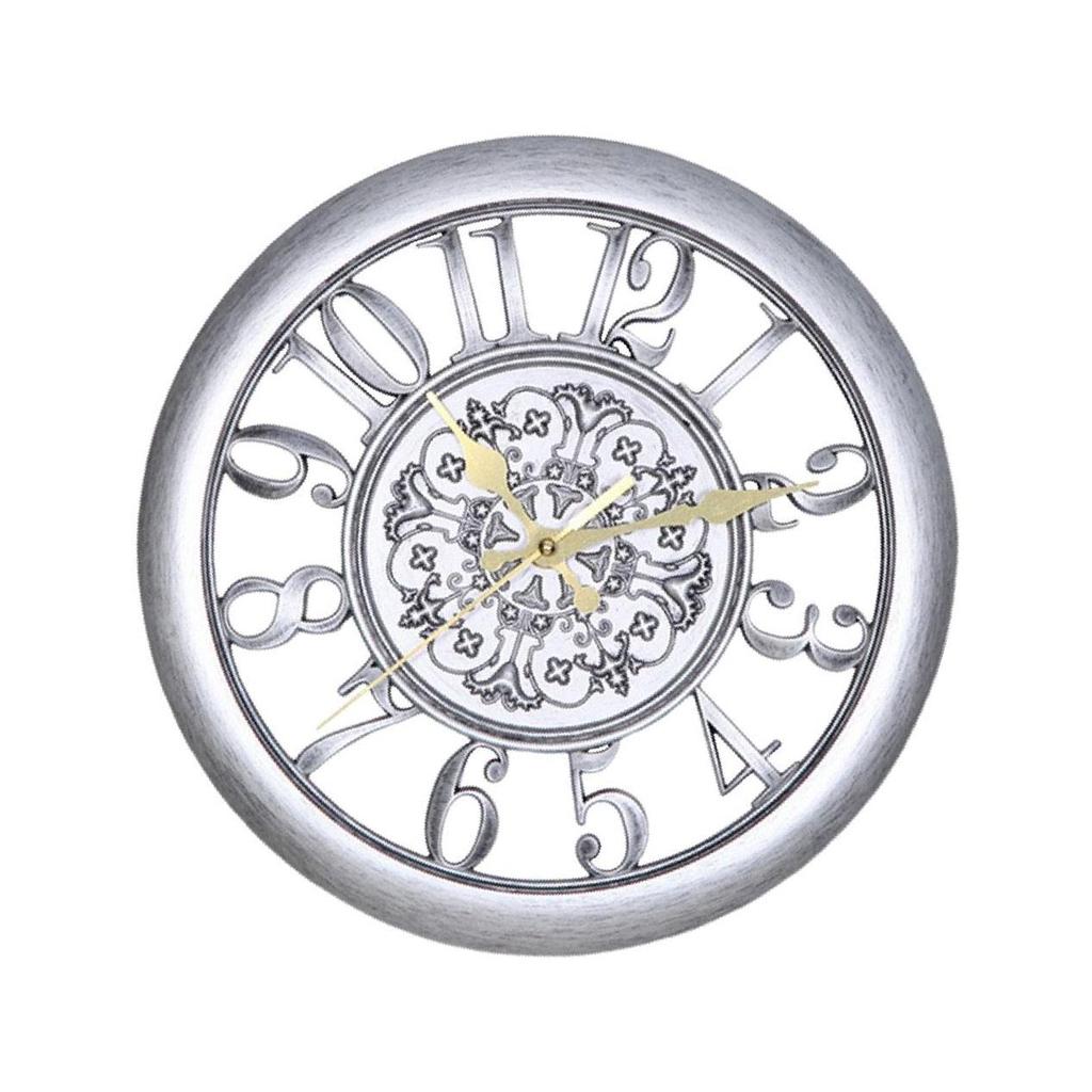 11 Inch Retro Wall Clock Decorative Non Ticking for Office Home