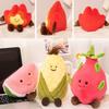 Fruit Watermelon Dragon Corn Fire Man Plush Fruit Toy Doll Cute Gift Decoration