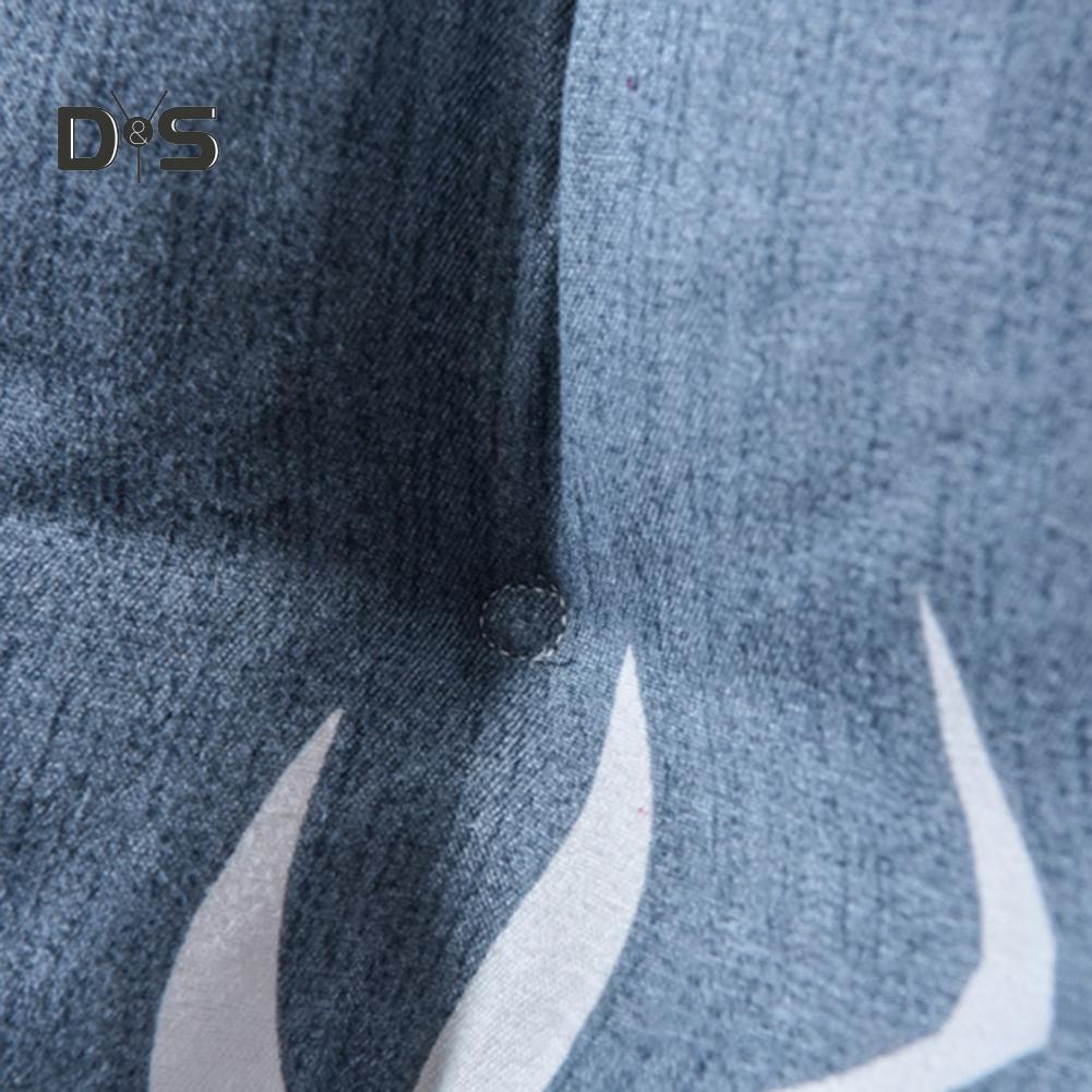 Blooming Bouquet Foldable Leaf Print Double-sided Lounge Chair Cushion Pad Soft Thicken Seat Mat