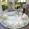 1pc General-purpose Rug, Ethereal Jellyfish Printed Round Rug, Comfortable Office Chair Carpet, Home Entrance Floor Mat