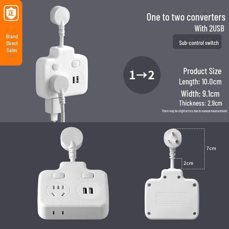 Smarte USB-Steckdosenleiste mit Schalter & Multifunktionserweiterung