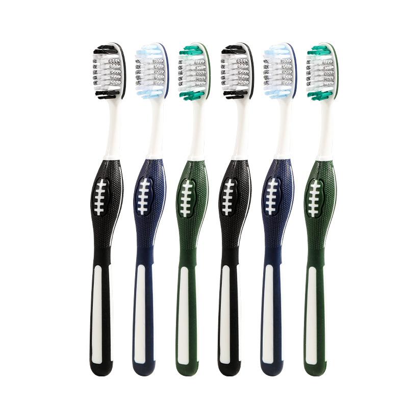 Hard Bristled Olive Toothbrush for Men, Suitable for Travel and Family Use, Suitable for Deep Cleaning for Both Men and Women