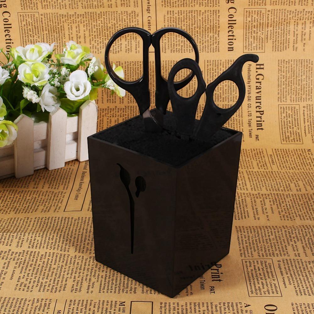 Black Salon Scissor Stand White Scissors Holder Organizer Hairdressing Scissor Holder Home Use