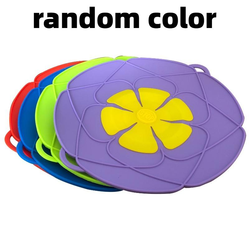 Silicone Lid Spill Stopper Cover Pot Pan Cover Kitchen Accessories Flower Shape Cookware Cooking Tools Kitchen Gadgets