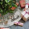90/120cm Christmas Tree Skirt Snowman Reindeer Snowflake Tree Mat 2024 Christmas Home Decoration Winter Holiday New Year Gifts