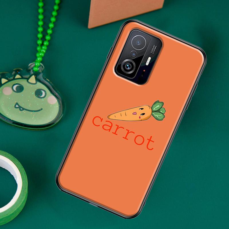 Funda con diseño de zanahoria y verduras para POCO F5 X5 X3 Pro X4 F4 GT F3 M5s C40, funda para Xiaomi 13 12 Lite 11T 12T Pro 12X