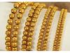 Elegant Gold Beaded Stainless Steel Bracelet for Women - High-End Minimalist Design